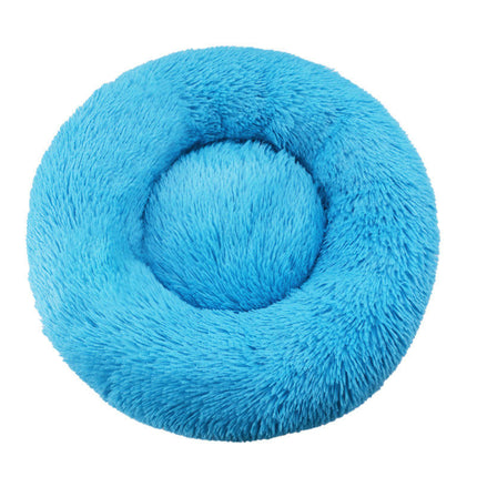 Dog Beds for Small Dogs, Donut Dog Bed with Blanket Attached, Calming Dog Bed Washable 1