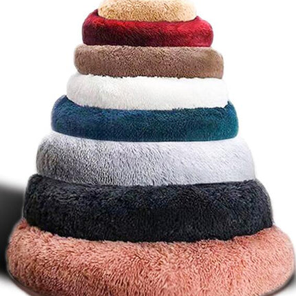 Dog Beds for Small Dogs, Donut Dog Bed with Blanket Attached, Calming Dog Bed Washable 2