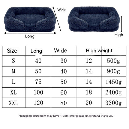 Medium Dog Bed Cat Bed,  Anti-Slip Bottom sofa bed Dog Bed for Small Medium Dogs and Cats