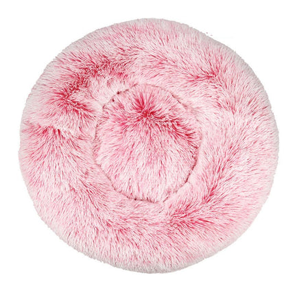 Modern Soft Plush Round Pet Bed for Cats or Small Dogs, Mini Medium Sized Dog Cat Bed Self  4