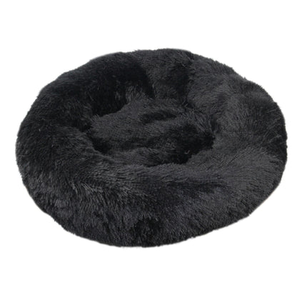 Modern Soft Plush Round Pet Bed for Cats or Small Dogs, Mini Medium Sized Dog Cat Bed Self  3