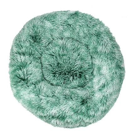 Modern Soft Plush Round Pet Bed for Cats or Small Dogs, Mini Medium Sized Dog Cat Bed Self  2