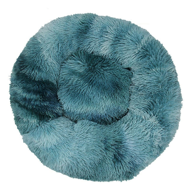 Modern Soft Plush Round Pet Bed for Cats or Small Dogs, Mini Medium Sized Dog Cat Bed Self  1