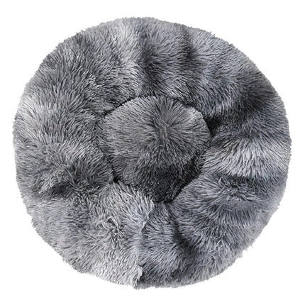 Modern Soft Plush Round Pet Bed for Cats or Small Dogs, Mini Medium Sized Dog Cat Bed Self  3