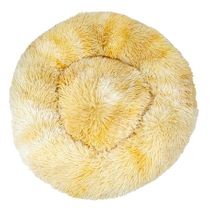 Modern Soft Plush Round Pet Bed for Cats or Small Dogs, Mini Medium Sized Dog Cat Bed Self  4