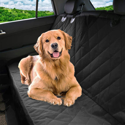 Hammock Back Seat Protector Waterproof Scratch Resistant Dog Durable Stain and Slip Resistant Pet Car Seat Cover with Side Wing