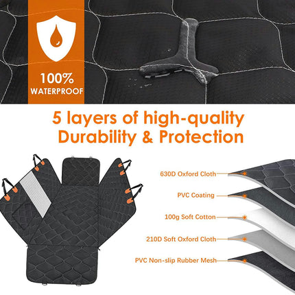 Dog Car Seat Cover for Back Seat, Travel Car Seat Covers Protector for Large Dogs for SUV Trucks  Limusine Family Car