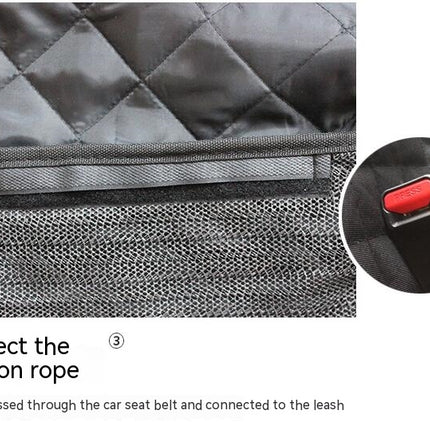 Dog Car Seat Cover , 100% Waterproof Dog Car Hammock with Mesh Window, Anti-Scratch Nonslip Dog Seat Cover