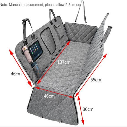 Dog Seat Cover for Car Backseats, SUVs and Trucks Hammock with Mesh Window and Waterproof Scratch Resistant Pet Car Seat Cover