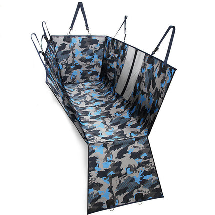 Camo Dog Seat Cover for Pets, Car Back Seat Cover Hammock Waterproof Pet Seat Cover for Cars, SUV, Jeeps and Trucks