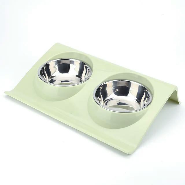 Pet  Stainless Steel  Bowl Dog Cat  Dog Bowl Pet Food Storage Bowls Outdoor Travel Portable Puppy Food Container Feeder Dish