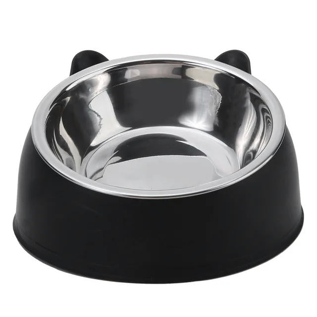 100ML Cat Dog Bowl 15 Degrees Raised Non Slip Puppy Base Cat Food Drinking Water Feeder Tilt Safeguard Neck Pet Bowl Accessories