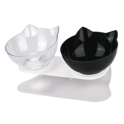 Non-Slip Pet Bowls For Cats Food Cat Water Bowl Double Cat Bowl Dog Bowl Pet Feeding Cat Dogs Feeder Protection Cervical