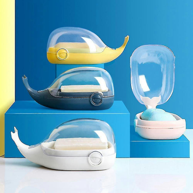 Bathroom Soap Dishes Cute Cartoon Whale Soap Holder Home Soap Tray Drain Box Bathroom Accessories Model G