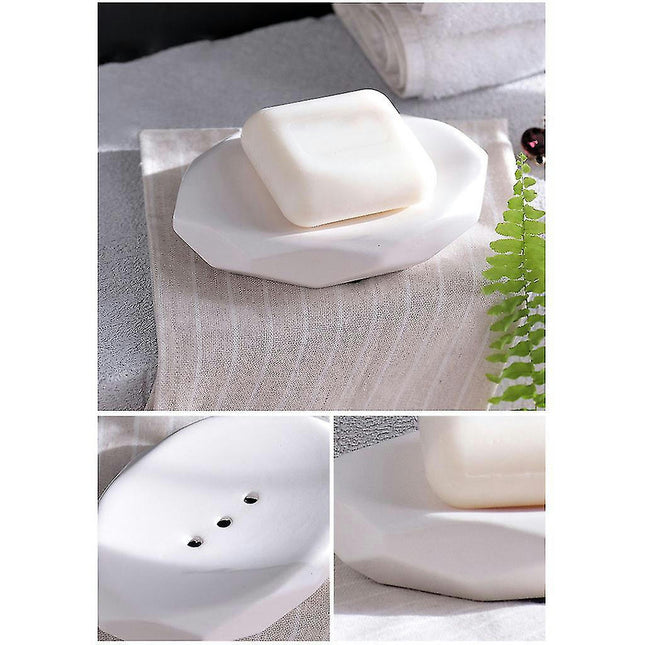 Soap Box Matte Ceramic Soap Dish Bathroom Accessories Home Portable Bathroom Soap Dishe