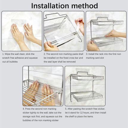 Shower Caddy Organizer Sturdy Creative Durabler Hanging Basket Shelf