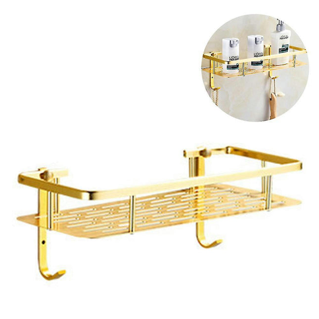 Shower Caddy Basket With Hooks-No Drilling Shower Caddy Bathroom Shelf Shower Shelf