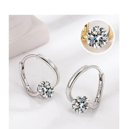 Earrings, S925 Sterling Silver Niche Temperament Earrings Light Luxury Female Exquisite Earrings