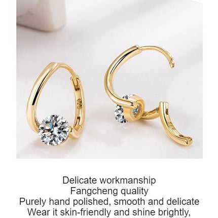 Earrings, S925 Sterling Silver Niche Temperament Earrings Light Luxury Female Exquisite Earrings