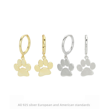 Cat Dog Paw Earrings for Women Cute Paw Print Dangle Earrings Dog Earrings Jewelry