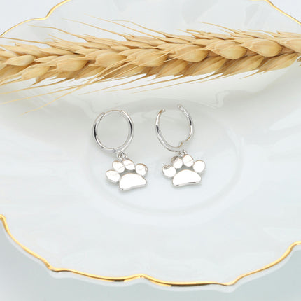 Cat Dog Paw Earrings for Women Cute Paw Print Dangle Earrings Dog Earrings Jewelry