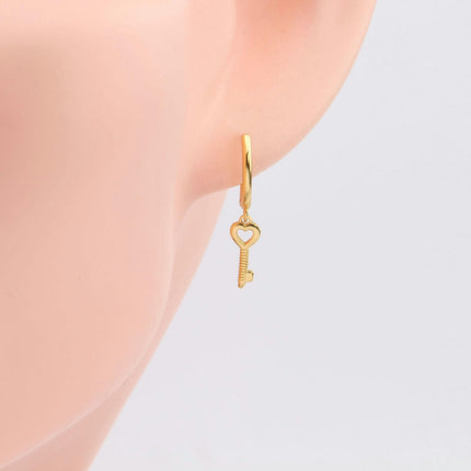 Key Earrings for Women s925 Sterling Silve Earrings Versatile Earrings Tassel Earrings