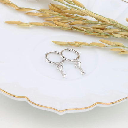 Key Earrings for Women s925 Sterling Silve Earrings Versatile Earrings Tassel Earrings