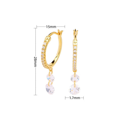 925 Sterling Silver Earrings Dangle for Women Teen Girls Dangle Earrings Tassel Hoop Drop Earrings