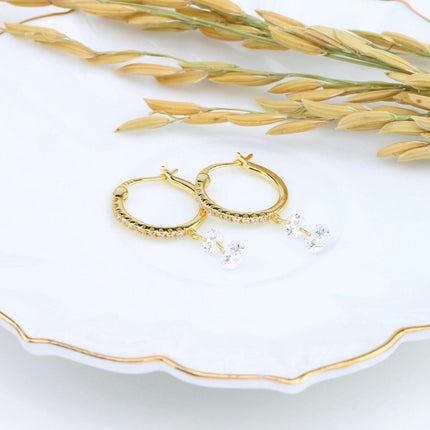 925 Sterling Silver Earrings Dangle for Women Teen Girls Dangle Earrings Tassel Hoop Drop Earrings