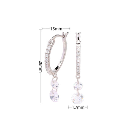 925 Sterling Silver Earrings Dangle for Women Teen Girls Dangle Earrings Tassel Hoop Drop Earrings