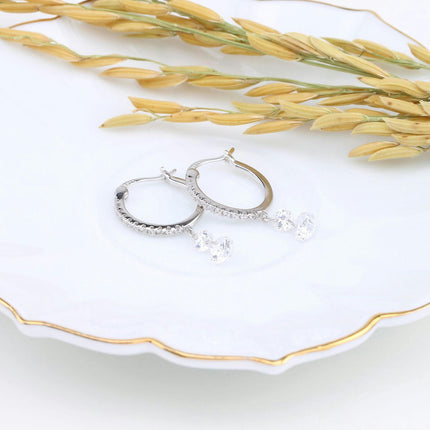 925 Sterling Silver Earrings Dangle for Women Teen Girls Dangle Earrings Tassel Hoop Drop Earrings