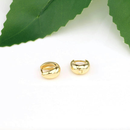 Small Hoop Earrings For Women Oval Sterling Silver Huggie Hoop Earrings Set Hypoallergenic