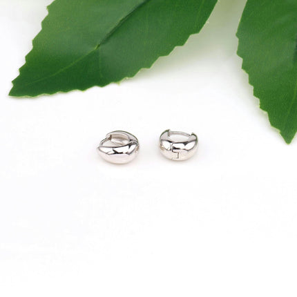 Small Hoop Earrings For Women Oval Sterling Silver Huggie Hoop Earrings Set Hypoallergenic