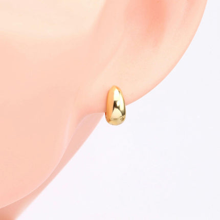 Small Hoop Earrings For Women Oval Sterling Silver Huggie Hoop Earrings Set Hypoallergenic