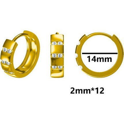6 Pairs Stud Earrings for Women Gold Stud Earrings Set for Multiple Piercing Huggie Hoop Earrings