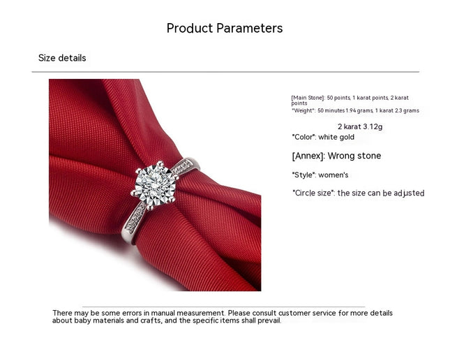 Adjustable Open Rings for Women Imitation Moissanite Silver Plated Rings Rings for Accessories