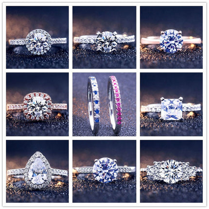 925 Sterling Silver CZ Cubic Zirconia Stackable Ring Eternity Wedding Engagement Band for Women Size 1