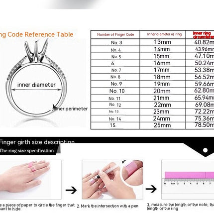 Couple Zircon Ring For Women, Engagement Ring,Jewelry Ring Valentine's Day for Couples Women