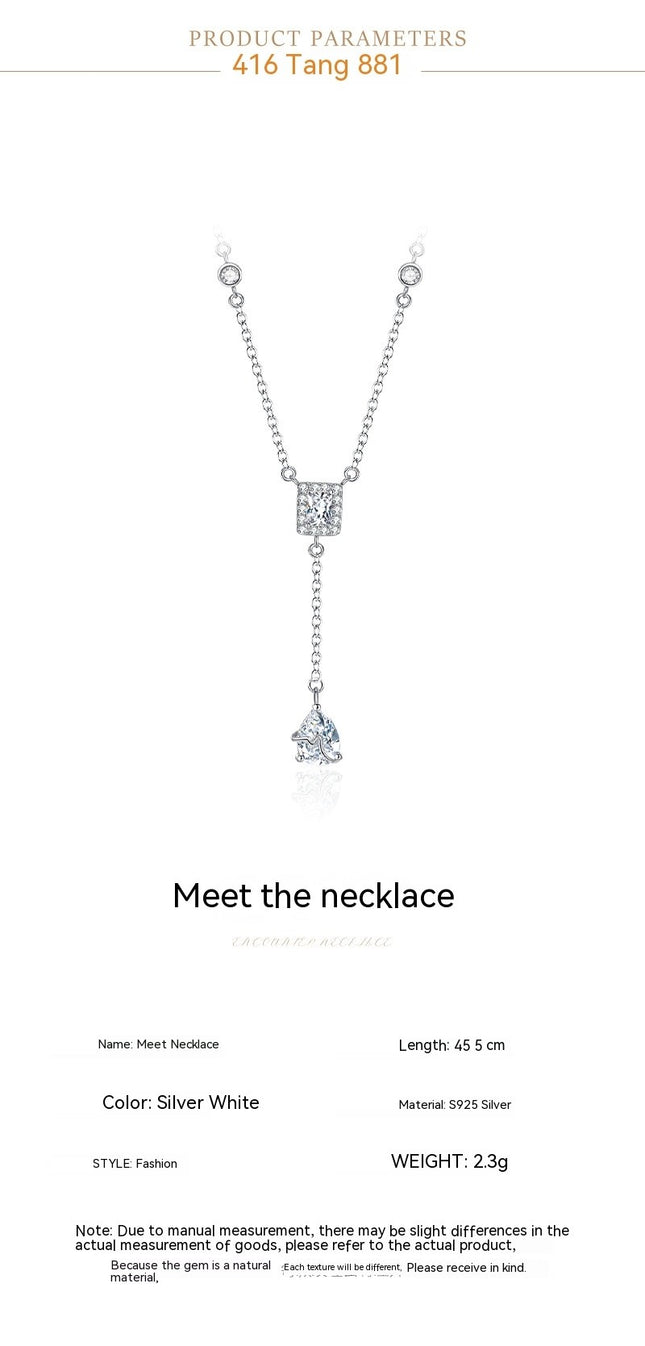 Dainty Long Necklaces for Women Simple Y-Shaped Gold/Silver Chain Pendant Necklaces
