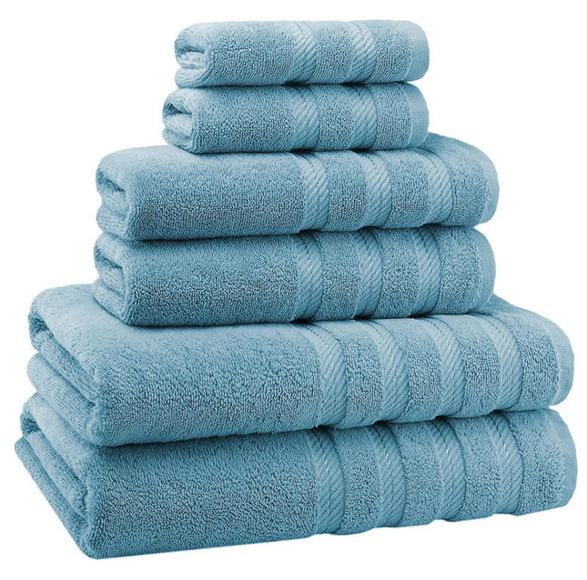 Soft 6 Piece Towel Set, 2 Bath Towels 2 Hand Towels 2 Washcloths, Cotton Towels Set for Bathroom