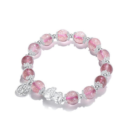 Natural Stretch Gemstone Bracelet Healing Stone Beaded Bracelets for Women Men Girls Gifts