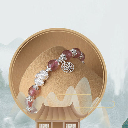 Natural Stretch Gemstone Bracelet Healing Stone Beaded Bracelets for Women Men Girls Gifts