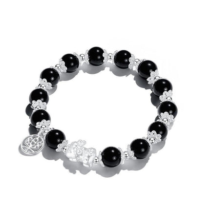 Natural Stretch Gemstone Bracelet Healing Stone Beaded Bracelets for Women Men Girls Gifts