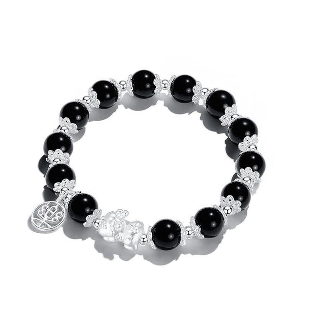 Natural Stretch Gemstone Bracelet Healing Stone Beaded Bracelets for Women Men Girls Gifts
