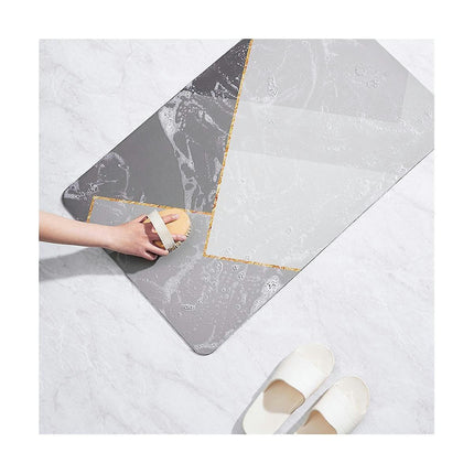 Bath Mat Super Absorbent Quick Drying Non Bathroom Rug Simple Non- Floor Mats Home Diatomite Mat