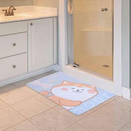 Cartoon Bathroom Rug Animal Doormat - Non-Slip Kitchen Bath Mat Runner - Machine Washable Polyester