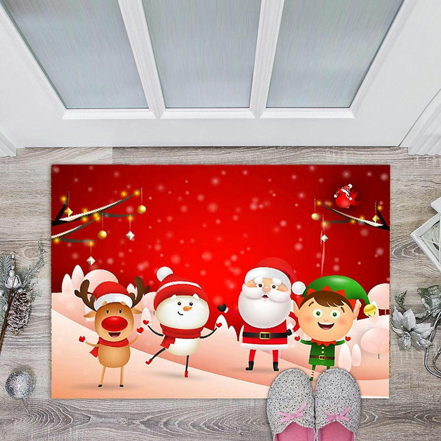 Plaid Kitchen Rug,Christmas Floor Mats | Kitchen Mat, Bath Rug Floor Door Mats Soft Runner Carpet For Home Decor