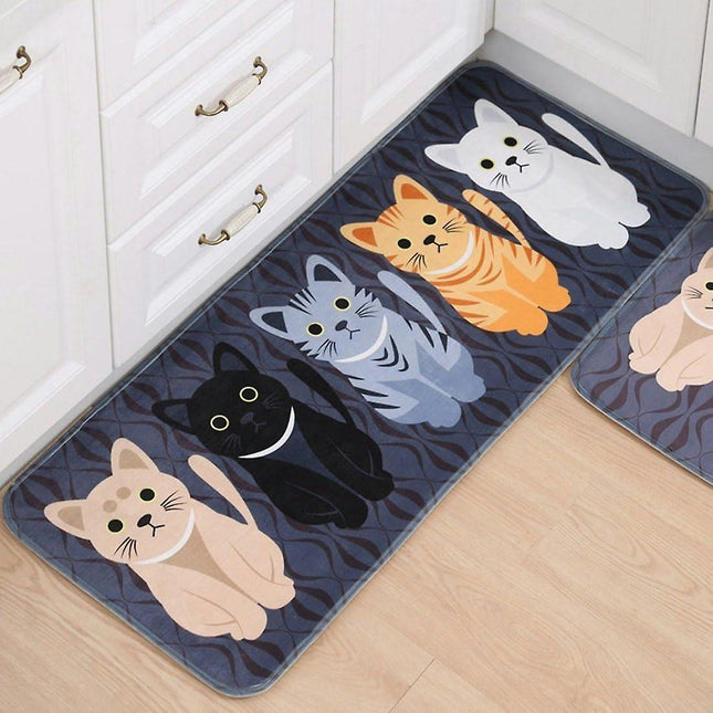 Non-slip Absorbent Bath Mat Front Mat Sink Flannel Washable Rug For Living Room Bedroom Bathroom