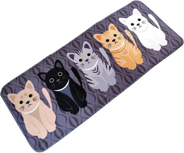 Non-slip Absorbent Bath Mat Front Mat Sink Flannel Washable Rug For Living Room Bedroom Bathroom