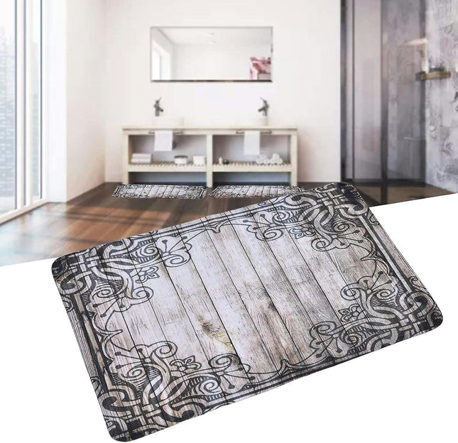 Anti Slip Flannel Bath Mat for Bathroom, Kitchen, Living Room, Bedroom - 49x80cm